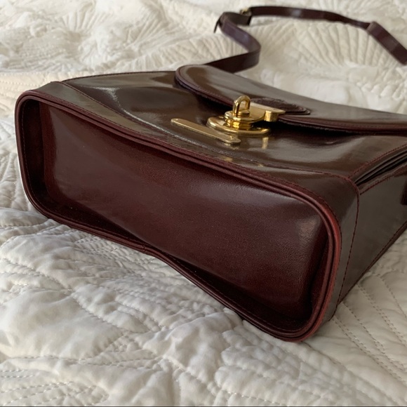 Sold - Vintage Polo Ralph Lauren Burgundy Crossbody Bag - Picture 14 of 15